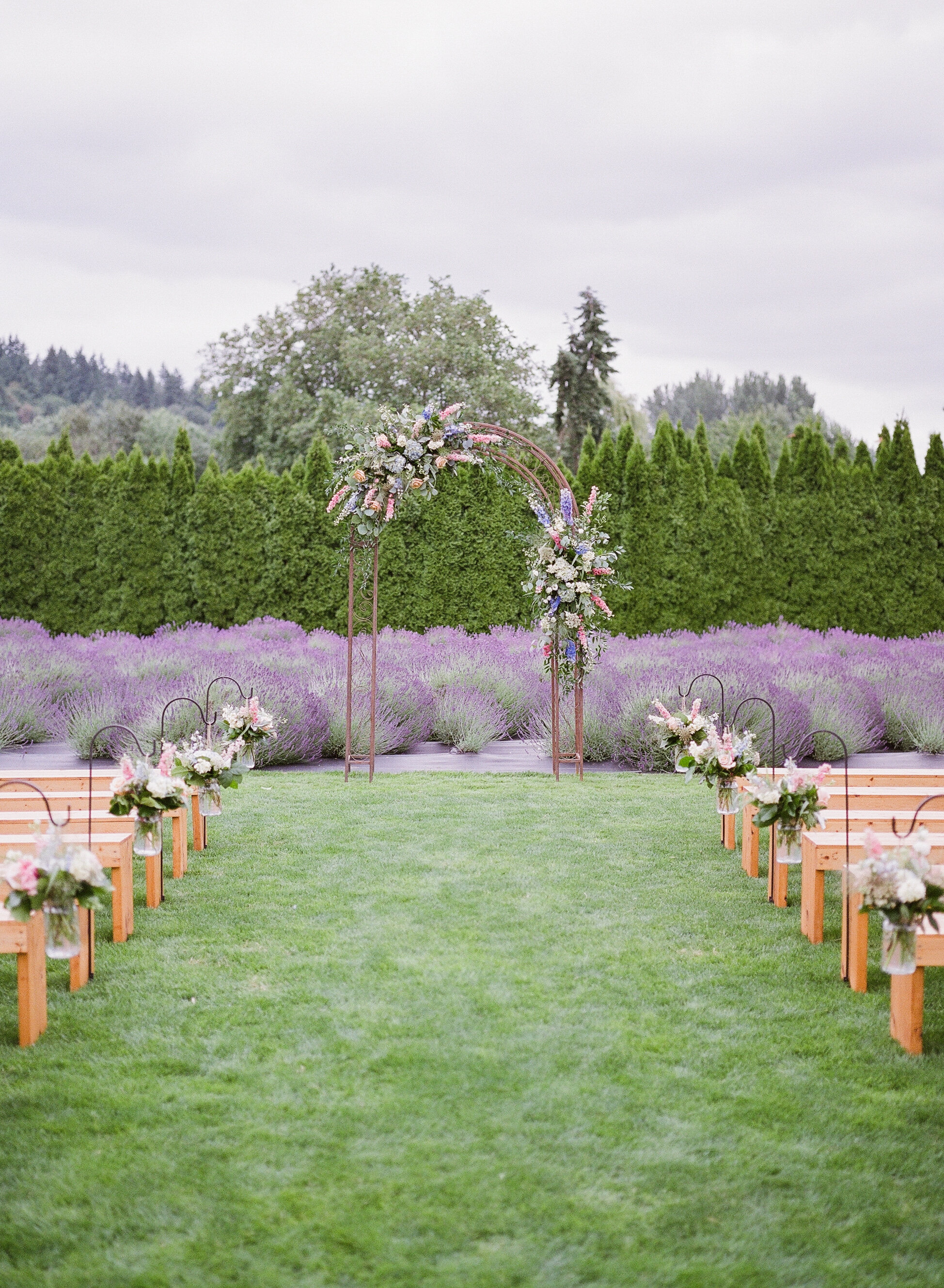 Woodinville Lavendar Wedding Ceremony