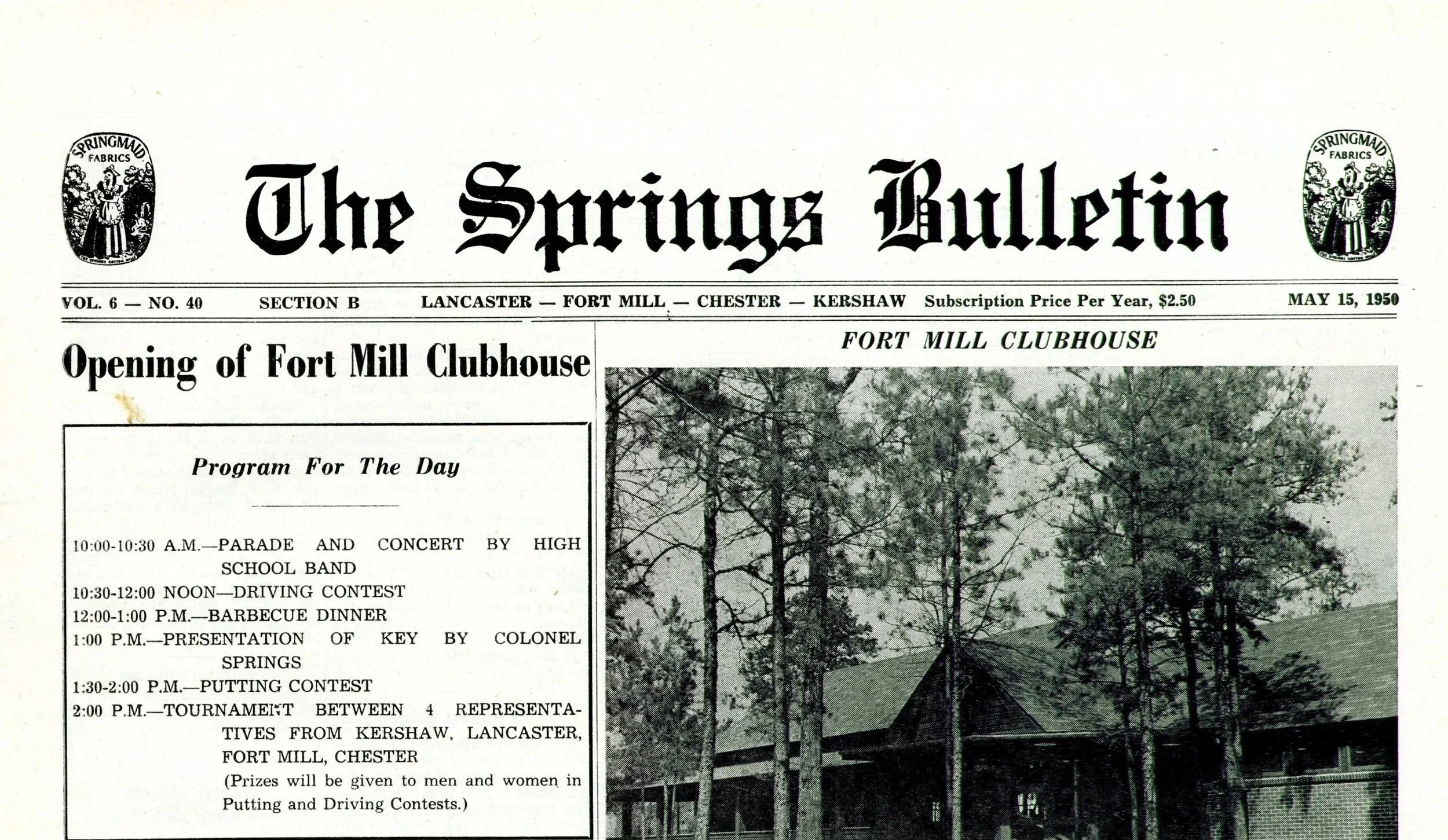 Explore the Springs Bulletin Archives