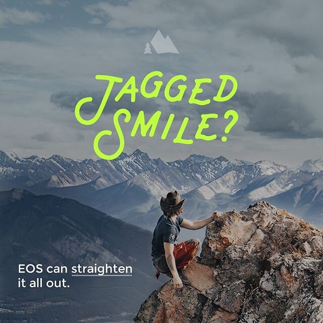 Jagged smile? EOS can straighten it all out. 
Complimentary virtual consultations for new patients. Link in bio!