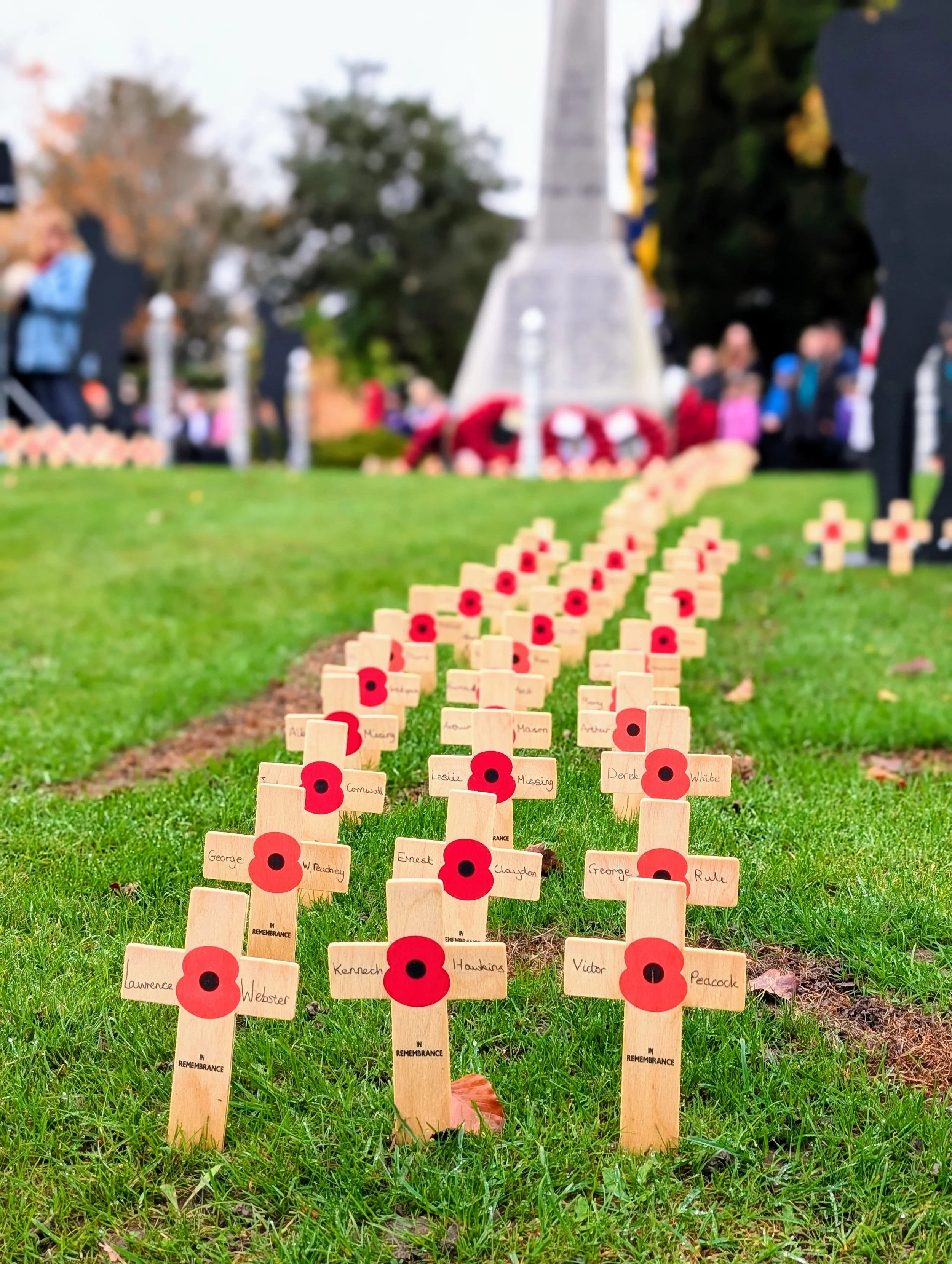 Landmark students attended the Remembrance service with the Fulbourn community.