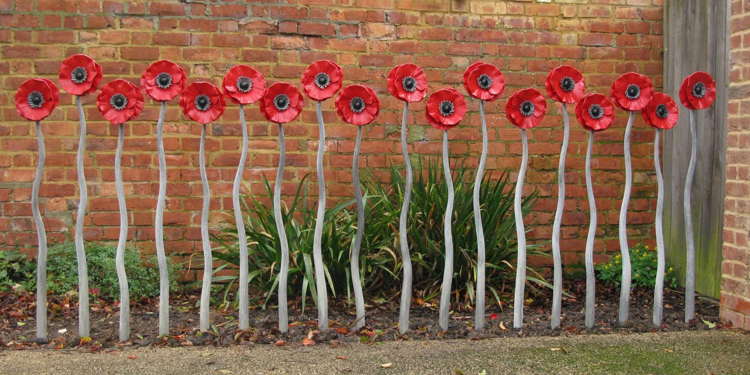 Poppy Themed Bike Rack