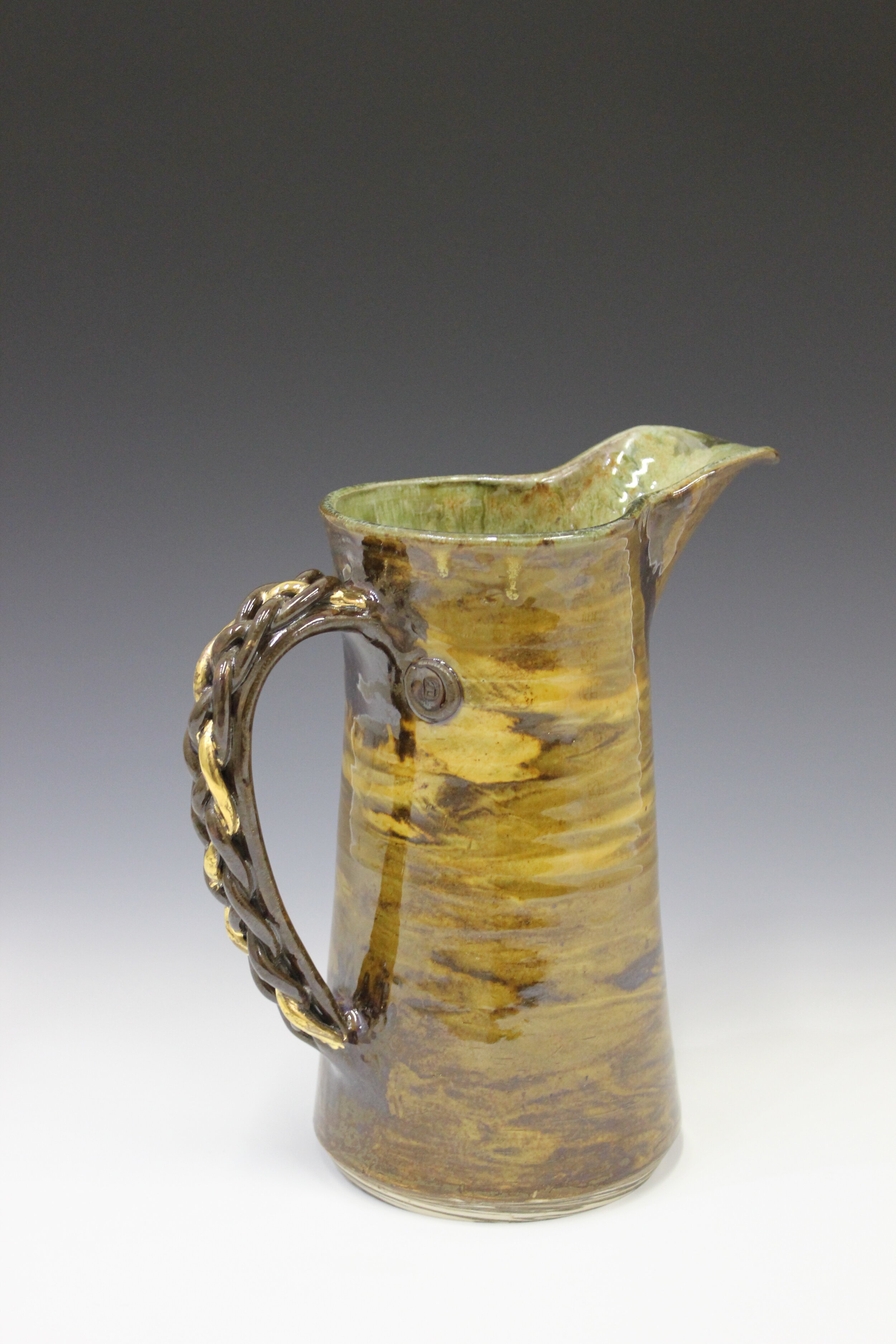 SilenceSwirled Porcelain and Brown Stoneware, Gold Lustre2021