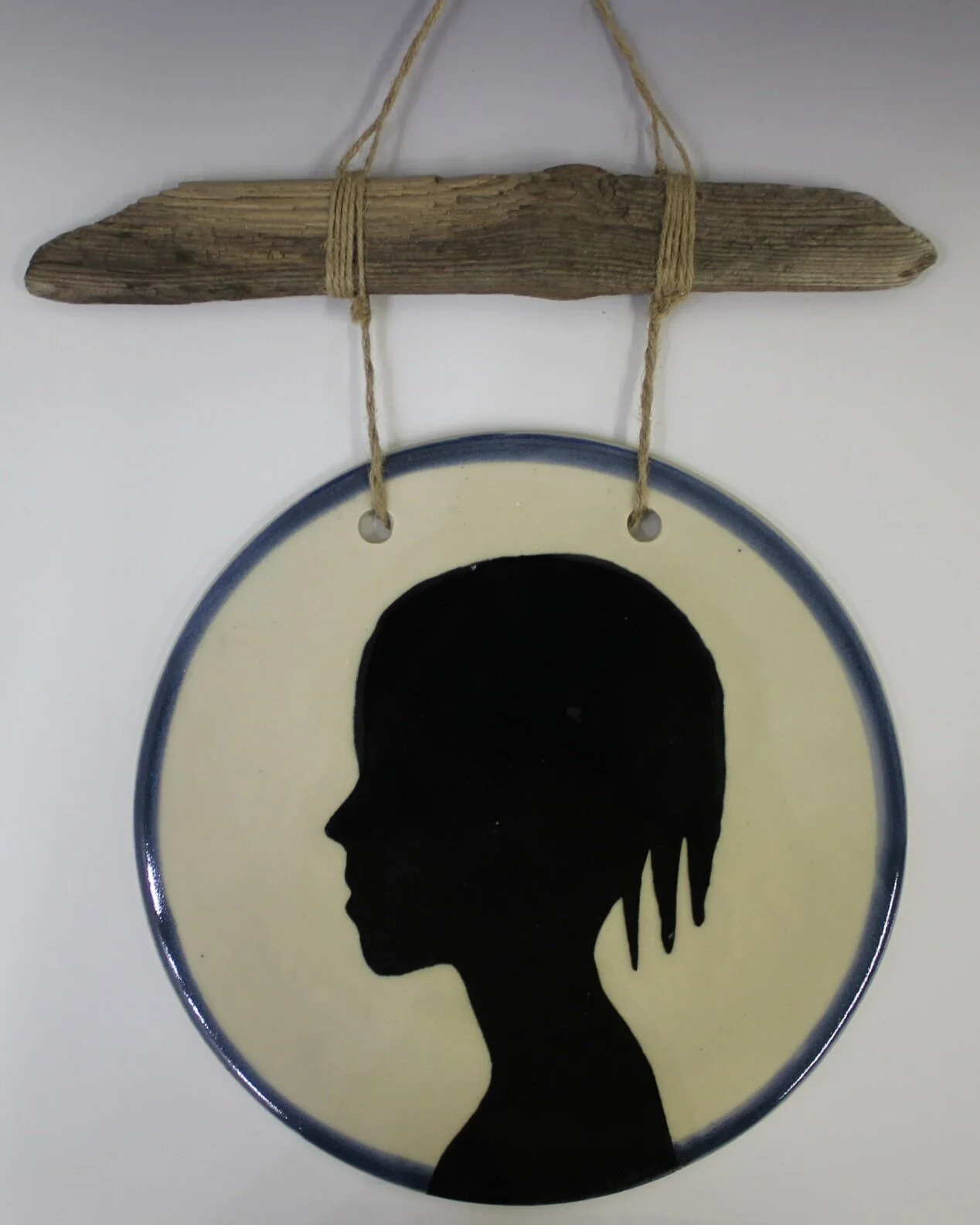 A Portrait of Wonder 1 Porcelain, Black Underglaze 2021