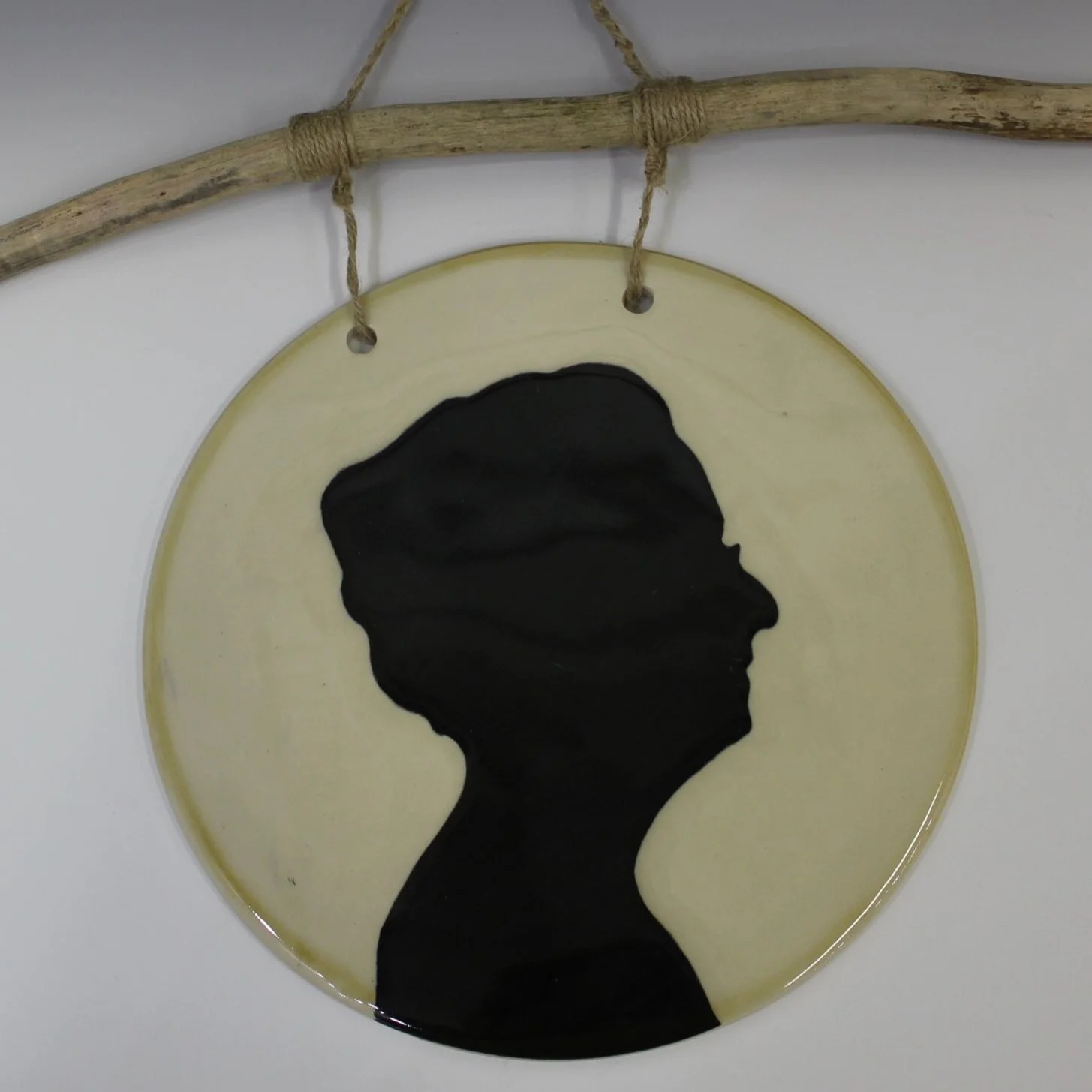 A Portrait of Wisdom Porcelain, Black Underglaze 2021