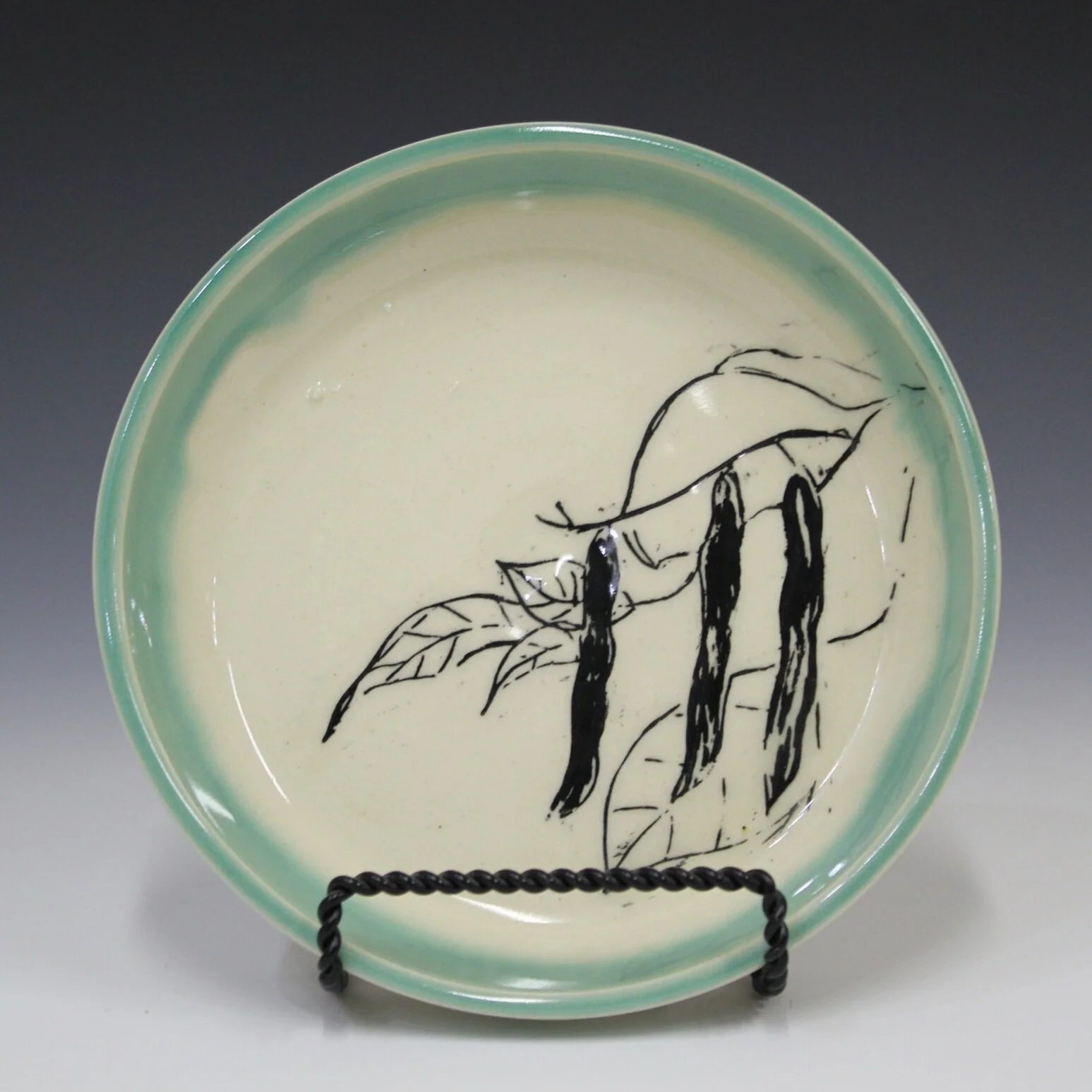 Serendipity Garden Plate — BeansPorcelain, Mishima Carving 2021