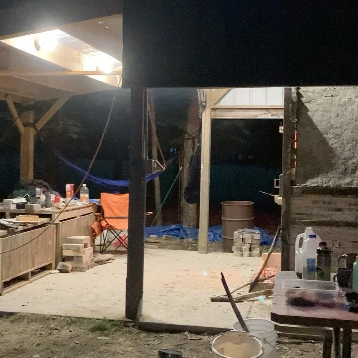 Firing pottery in a wood kiln ranks in the top 10 things I would rather be doing anytime (the other 9 are probably related to food...)
•
Swipe to see a couple fermentation crocks before and after their firing. 
•
More videos to come, but I&