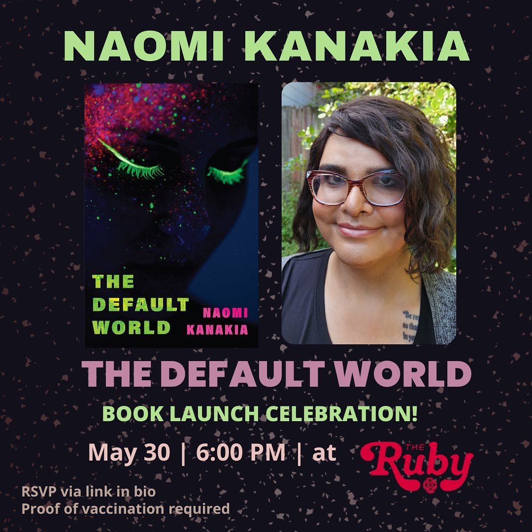Hello Fabulous Readers! 

The Ruby is hosting an event for Naomi Kanakia, and we will be selling her books at the event and in store. You can also preorder the book here: 

📚📚https://square.link/u/sM6yFc2p

Event is May 30th, this Thursday, at 6pm.