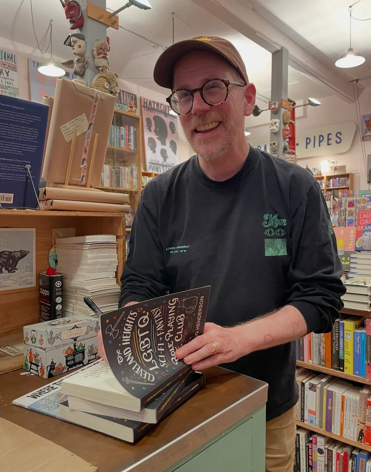 Local author @dugisnow dropped by today to sign some books! Thanks Doug!