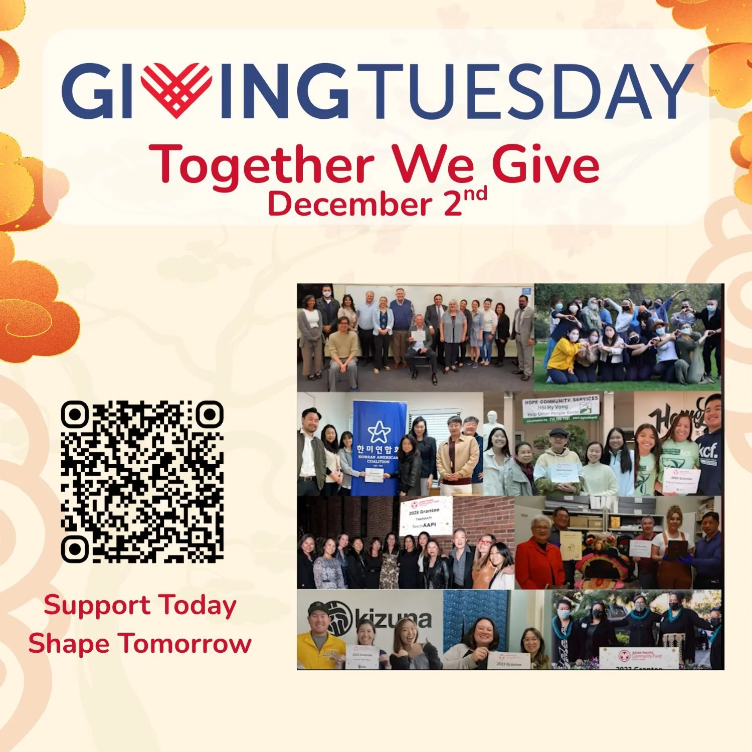 Today is the big day &mdash; Giving Tuesday! ✨
Your generosity helps APCF strengthen AAPI nonprofits, expand critical services, and build a more equitable Southern California for all.

APCF is committed to uplifting Asian American and Pacific Islande