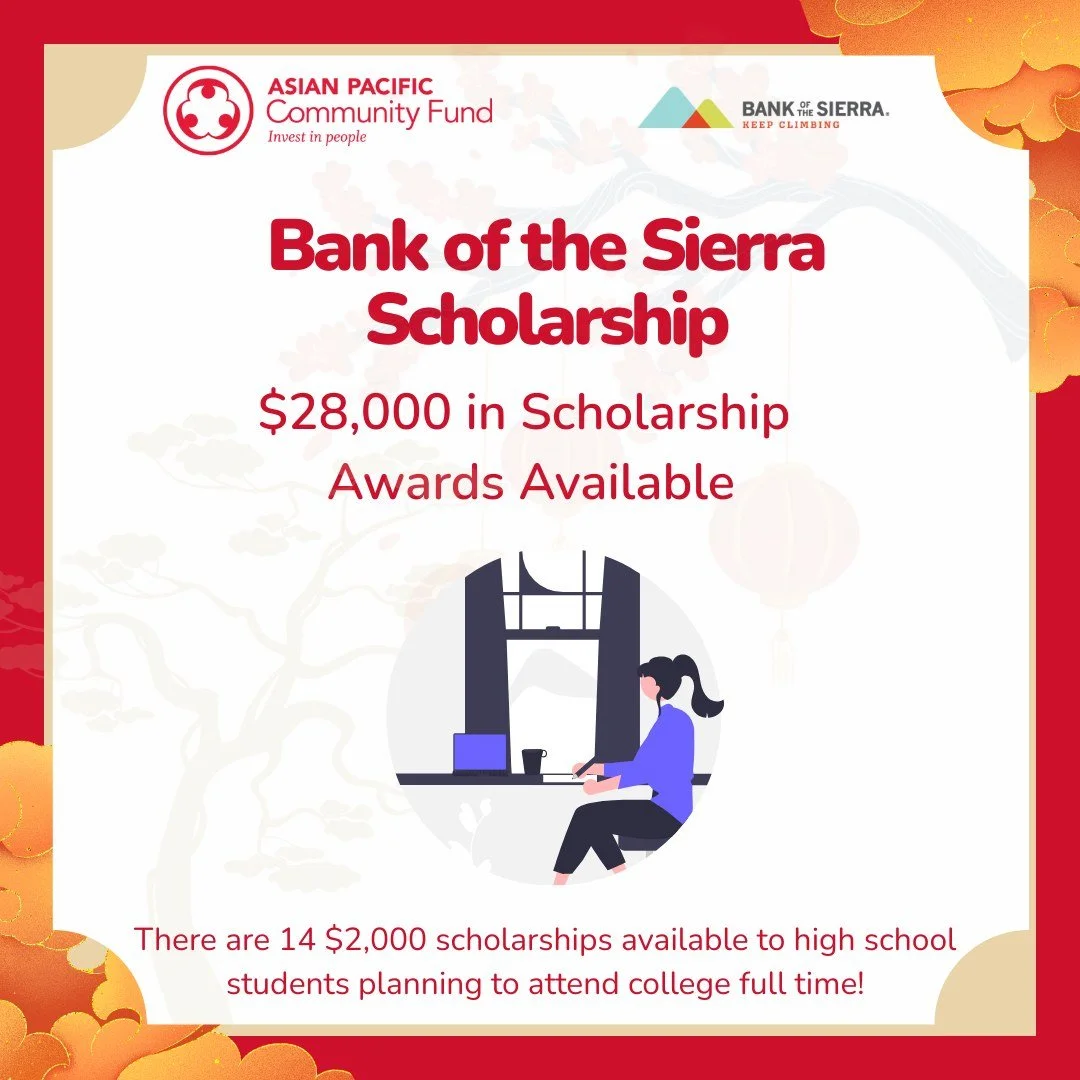 We&rsquo;re excited to continue our partnership with Bank of Sierra in 2026&mdash;offering 14 scholarships of $2,000 each to high school seniors!

Open to students in Fresno, Kern, Kings, San Luis Obispo, Santa Barbara, Ventura, and Tulare counties

