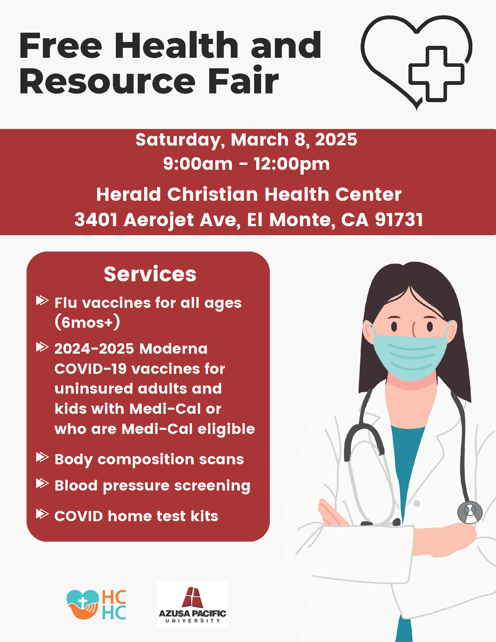 Health and Resource Fair at Herald Christian Health Center (HCHC ...