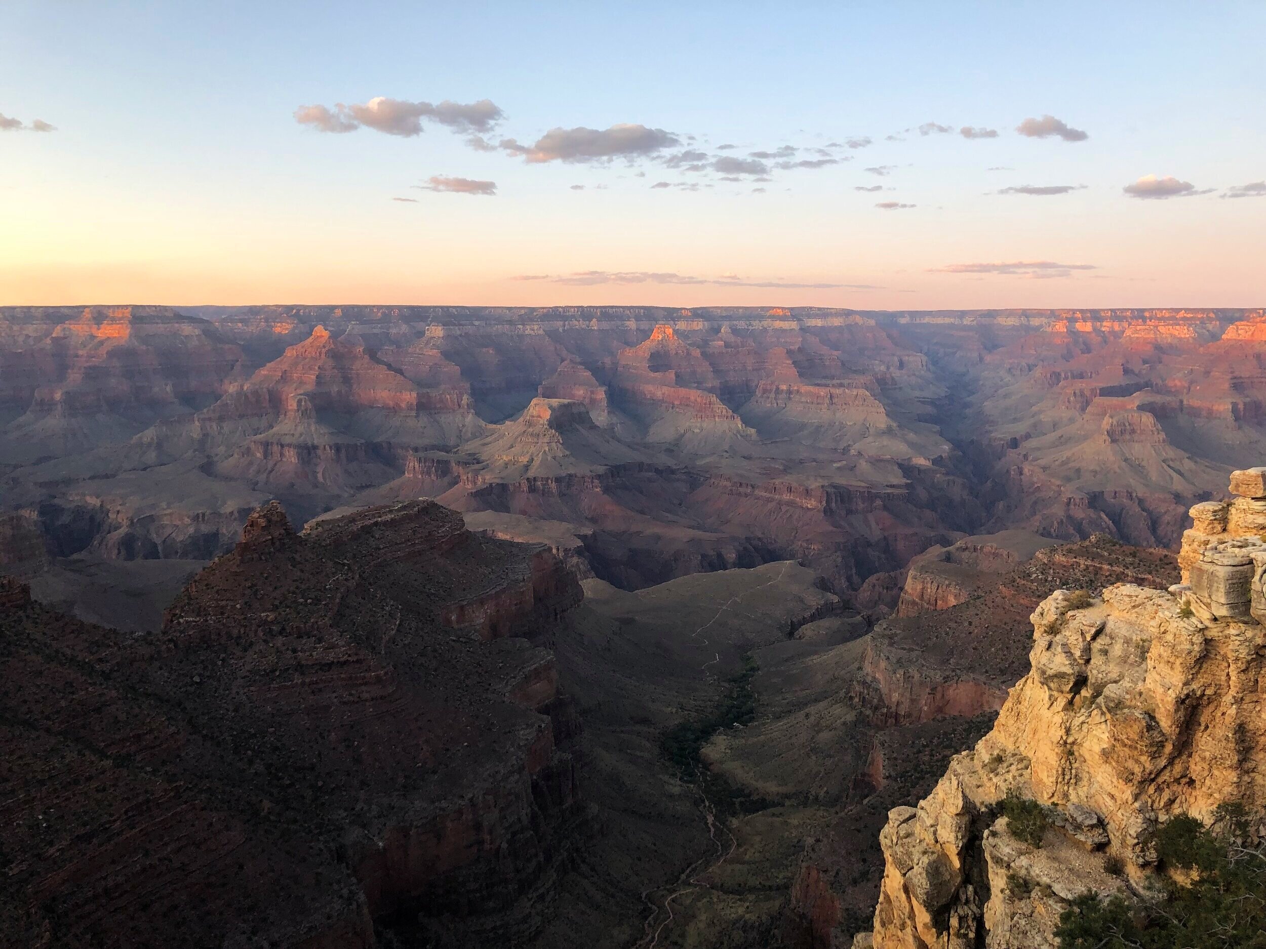 Grand Canyon National Park sunset South Rim Arizona