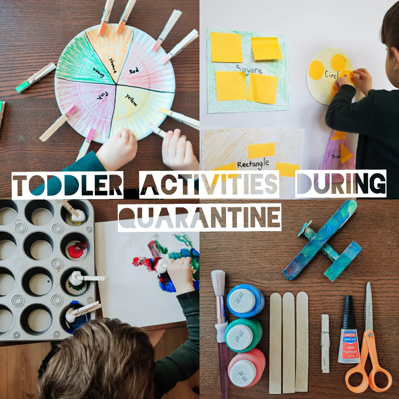 Five Toddler Activities at Home (Educational &amp; Fun)!