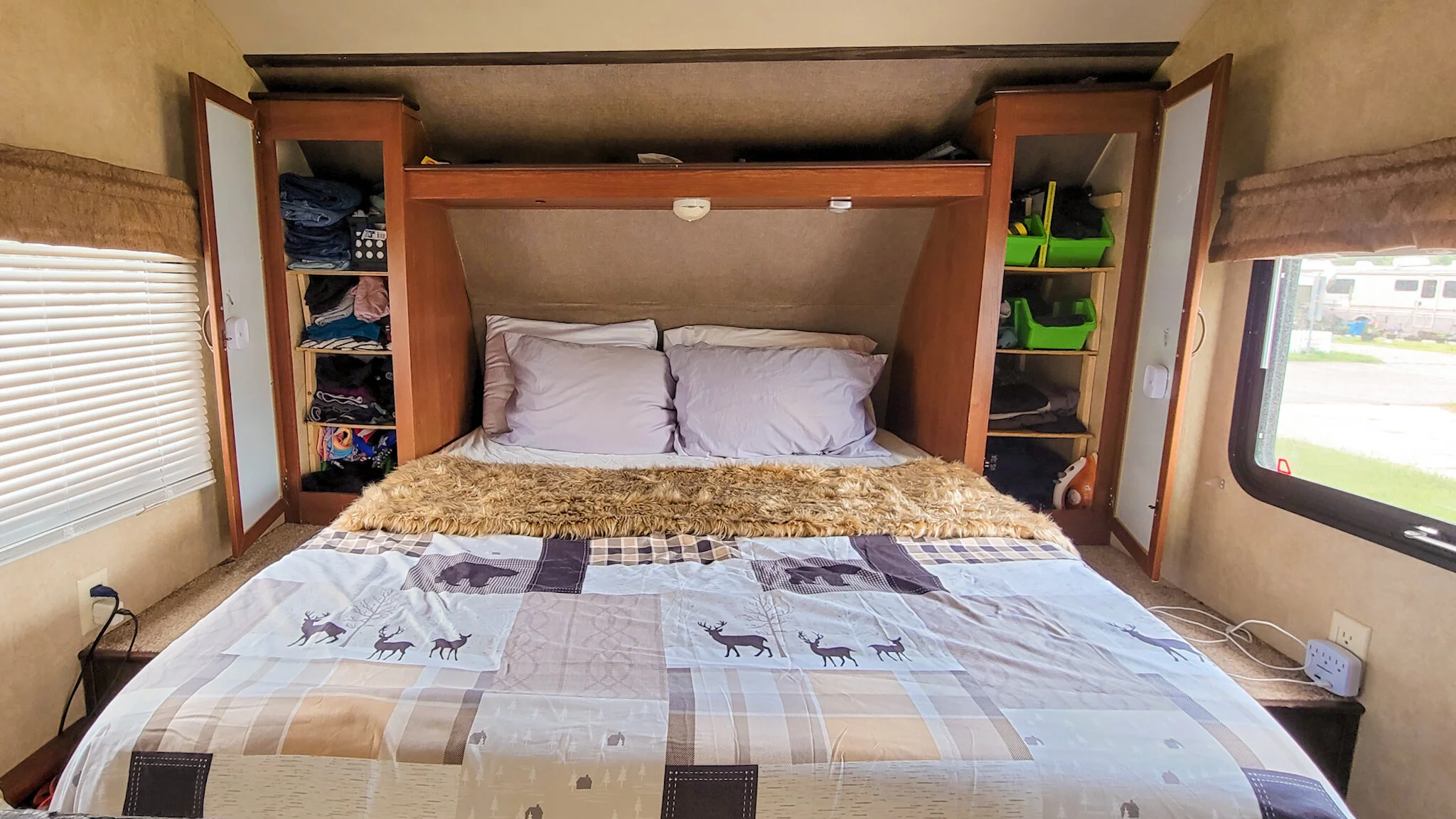 10 Creative RV Bedroom Organization Ideas! — Cool, Mom, and Collected