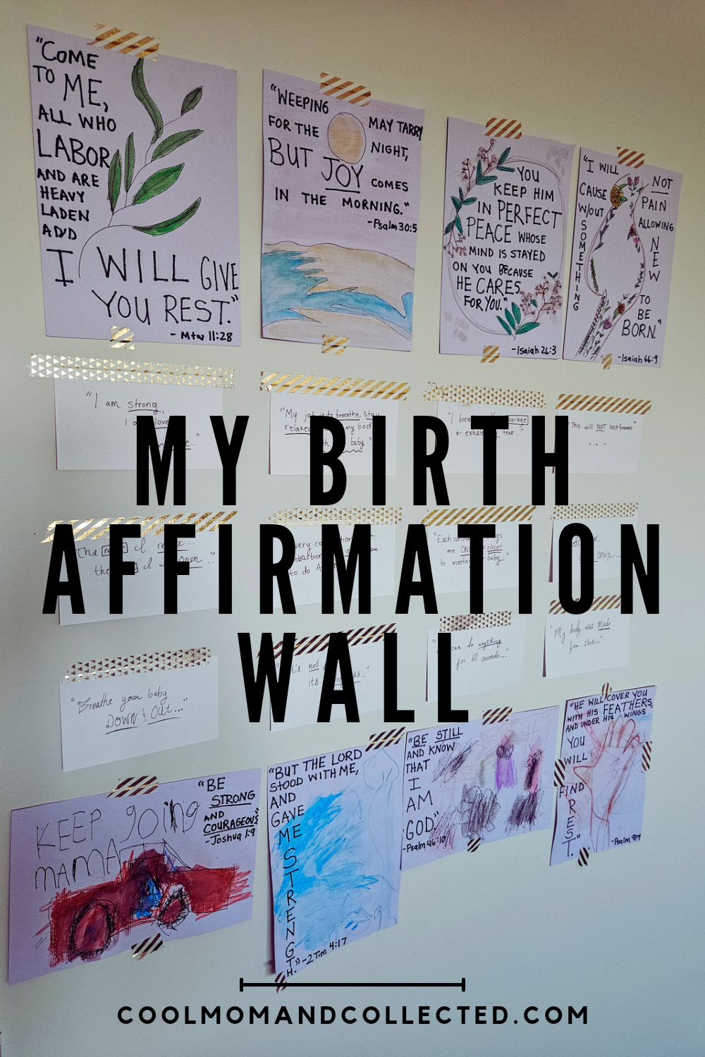 Creating My Home Birth Affirmation Wall for Baby #5!