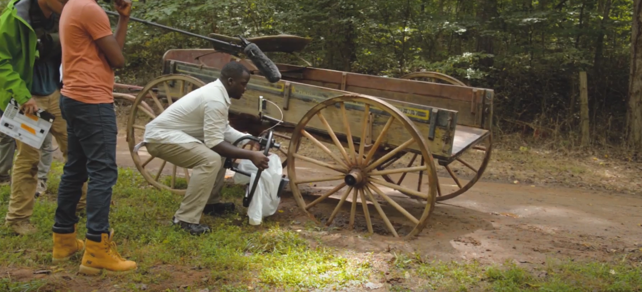  For this scene we dug a hole for a wagon wheel to fall into for a civil war film.  The Fighting Road  (2018) 