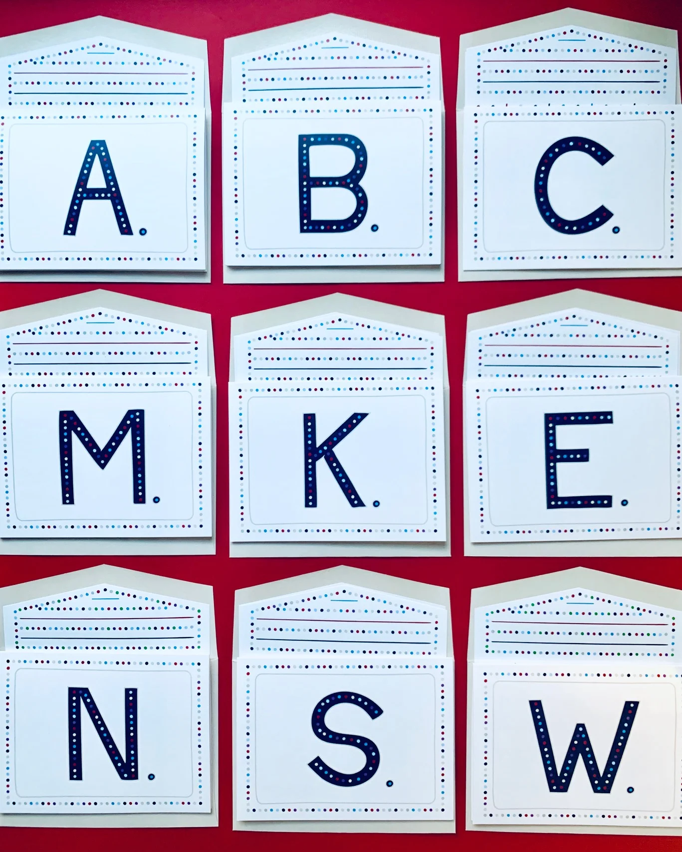 Block Initial with Pin Dot