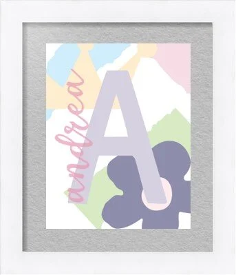 Mighty Monogram with Violet - LAVENDER