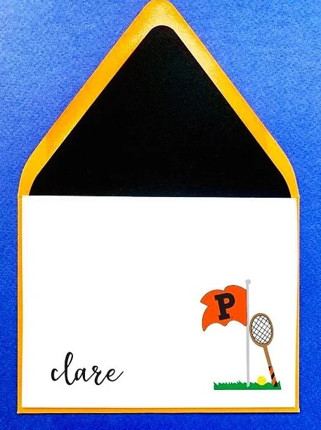 Princeton Tennis - Personalized Script