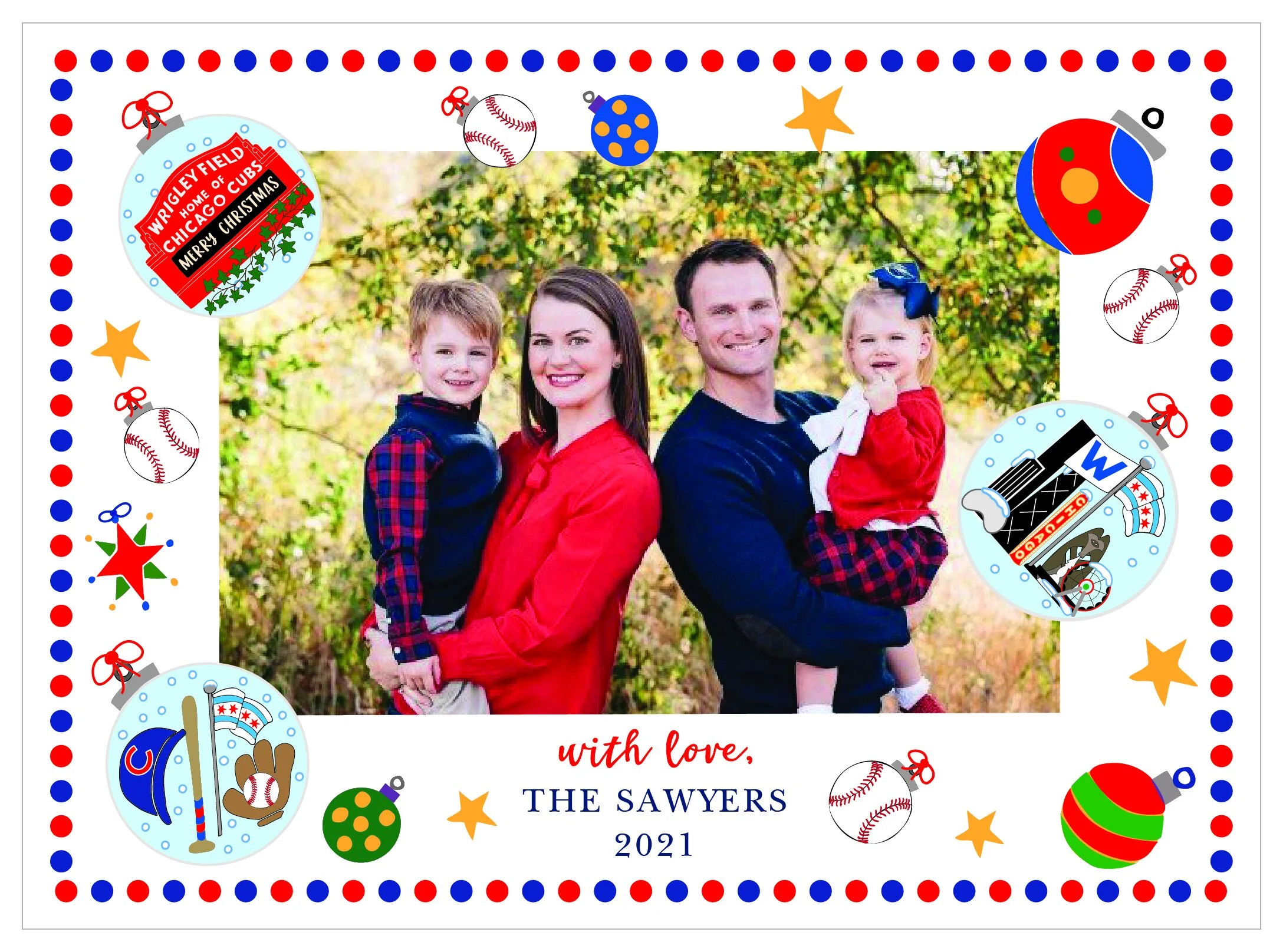 NEW Let's Go Cubs - Photo Card