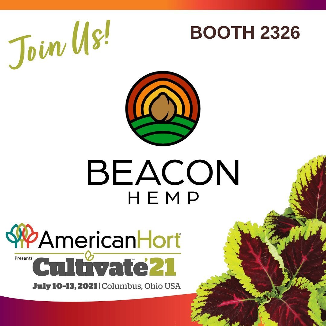 Please join us at Culitvate'21, hosted by @youramericanhort! We are excited to talk hemp with Greenhouse and Nursery professionals. We will be showcasing our new Certified Hemp seed varieties, and talking about our minor cannabinoid hemp development.