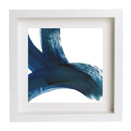 Blue BOLD STROKES Art Print