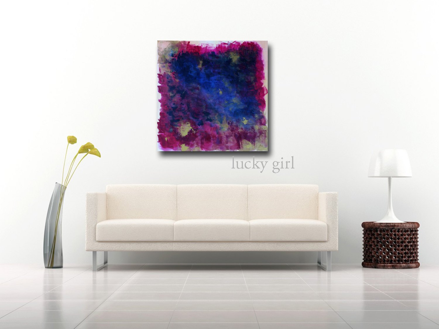 bright abstract wall art dark