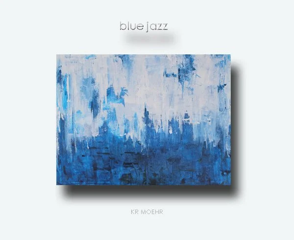 BLUE JAZZ ABSTRACT PAINTING