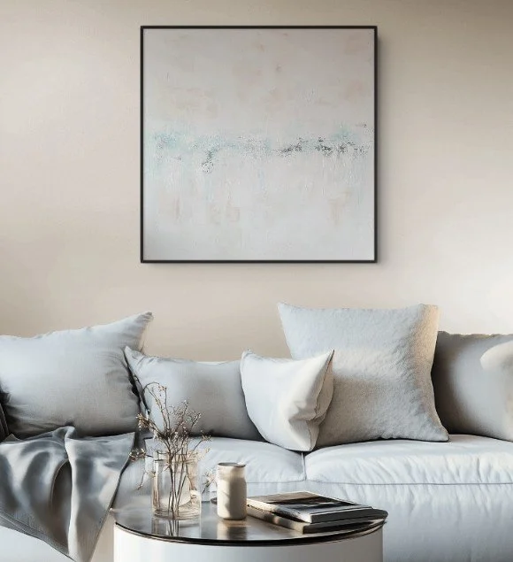 SOFTER STILL - living room, framed example
