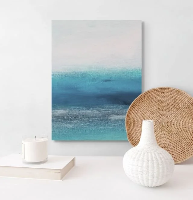coastal original abstract art print