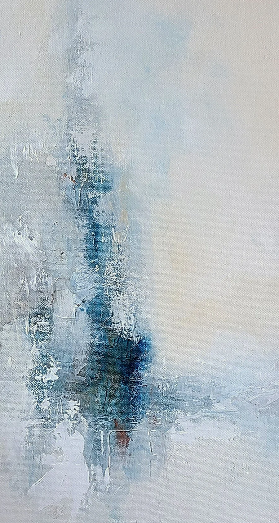 Textured minimalist abstract painting