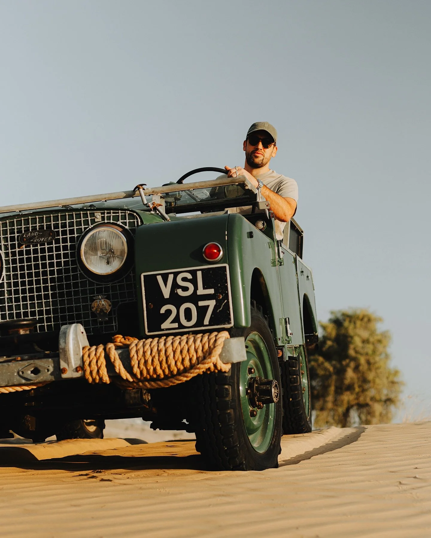 The original go anywhere, do anything vehicle &ndash; @clutch_drop&rsquo;s Series 1 Land Rover part 2/2. 

When he&rsquo;s not flying, the Land Rover gets as much exercise as possible. The military green machine has also been blessed with an engine f