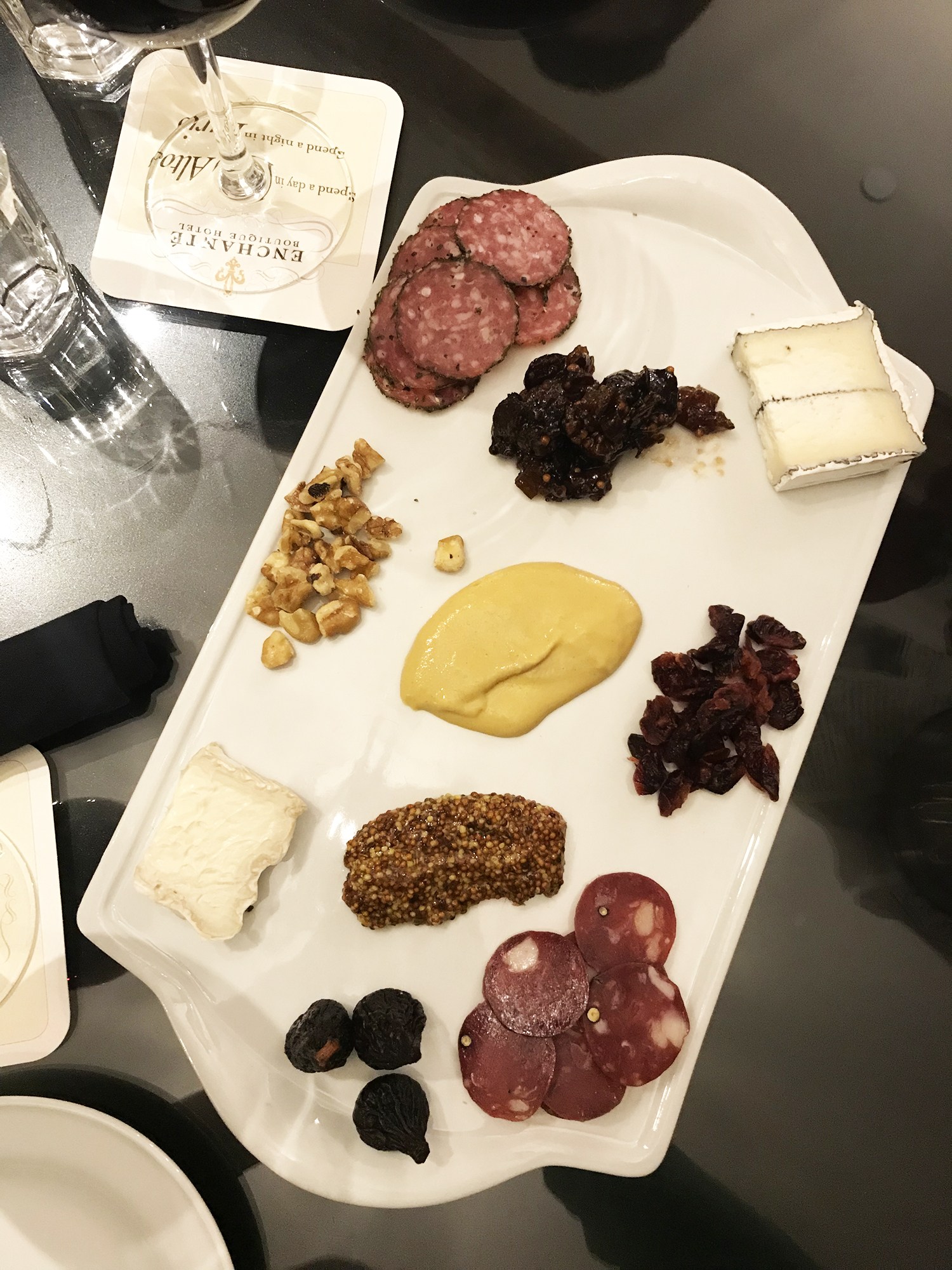 Charcuterie and cheese plate