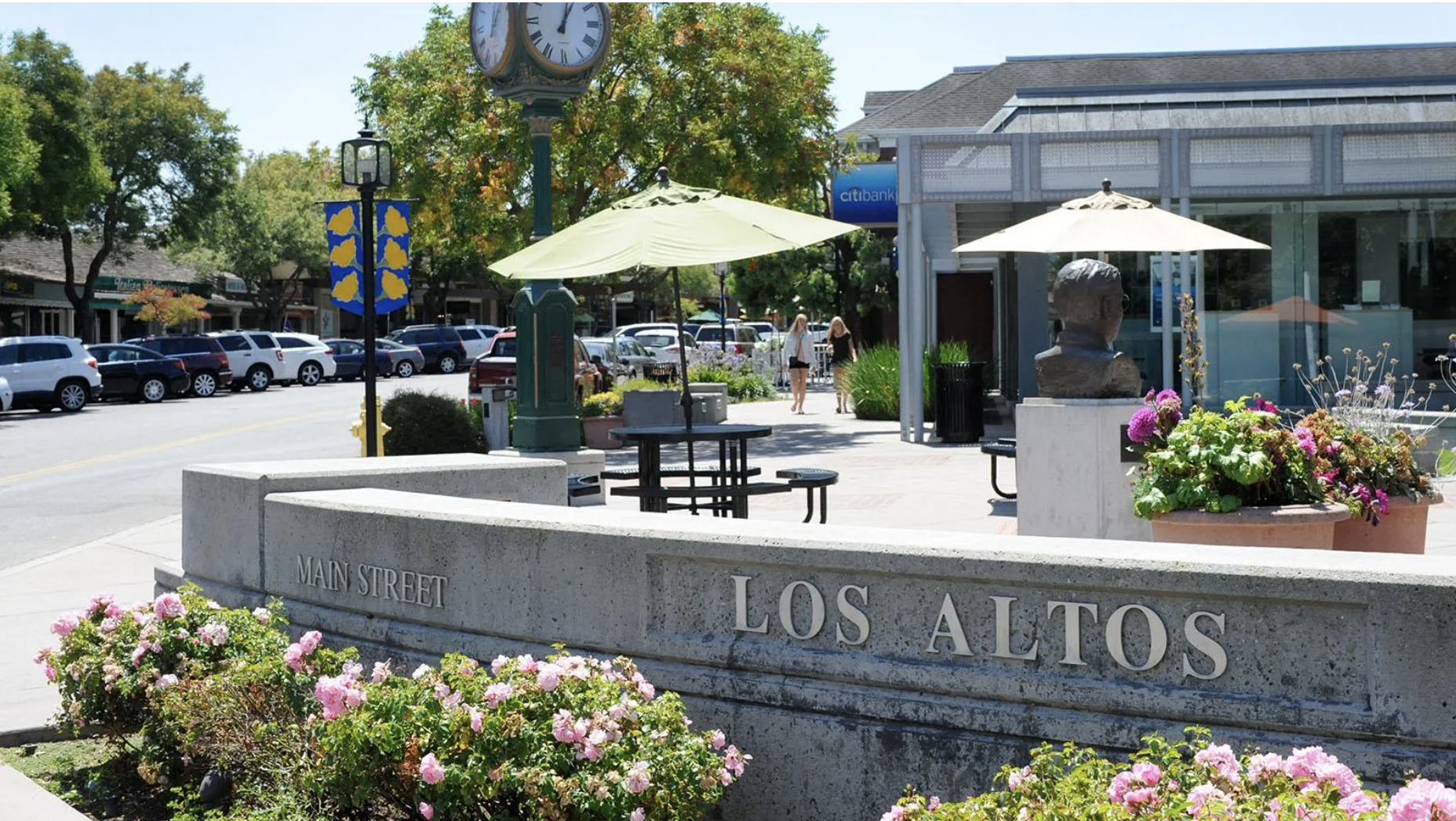 Hotel is on Main street in Downtown Los Altos