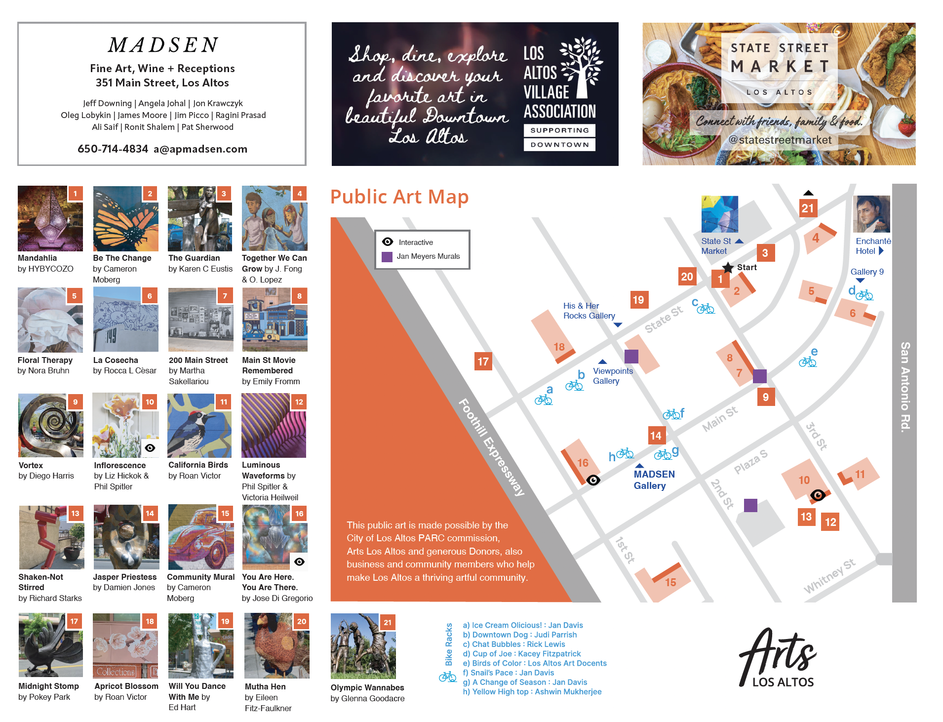 Los Altos Art Map - Inside Flyer