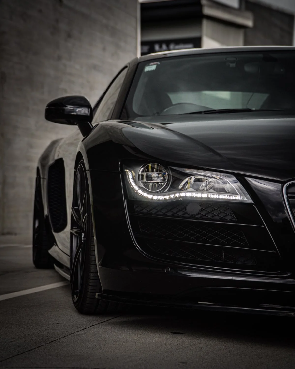 Black Audi R8 protected with premium coating at Autoproject Hamilton