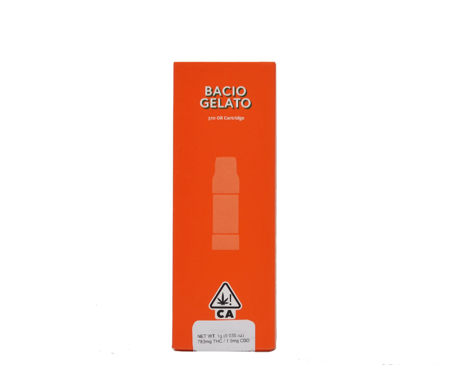 Sherbinskis Bacio Gelato Sauce Cartridge 1g 78.30% THC 0.19% CBD $70 This indica-dominant strain is a mashup of of Sunset Sherbert (Girl Scout Cookies and Pink Panties) and Thin Mint Cookies (F1and OG Kush), offering a thick, rich, heavy smoke. It’s like a diving into a big bowl of gelato. With a hint of sweetness up front and heady earth tones on the backend, Bacio has a bold, full-bodied mouthfeel with latent tingly effects. With a higher THC than other Gelato strains, this one is good for higher-tolerance smokers and is a great nighttime smoke to let the day melt away, or something to chase away the blues during the day.