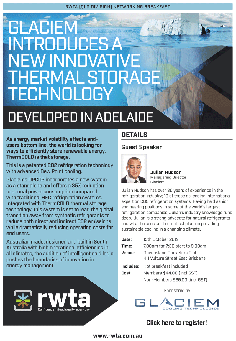 RWTA (QLD DIVISION) Networking Breakfast 