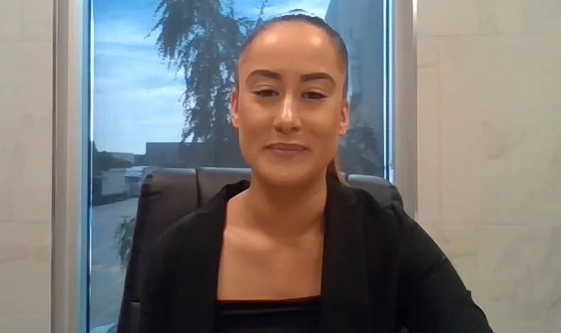 Demi Hiriaki discussing her experience as the last Frank Vale Winner, 2019