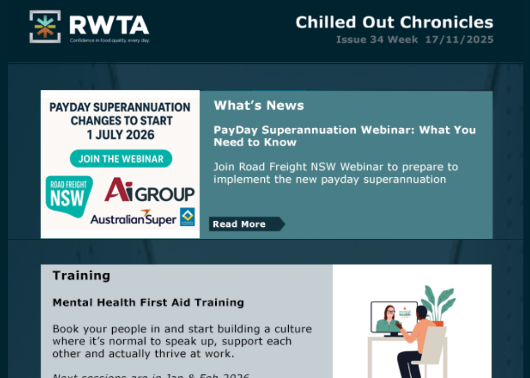 RWTA Chilled Out Chronicles | Issue 34 | Week 17/11/25