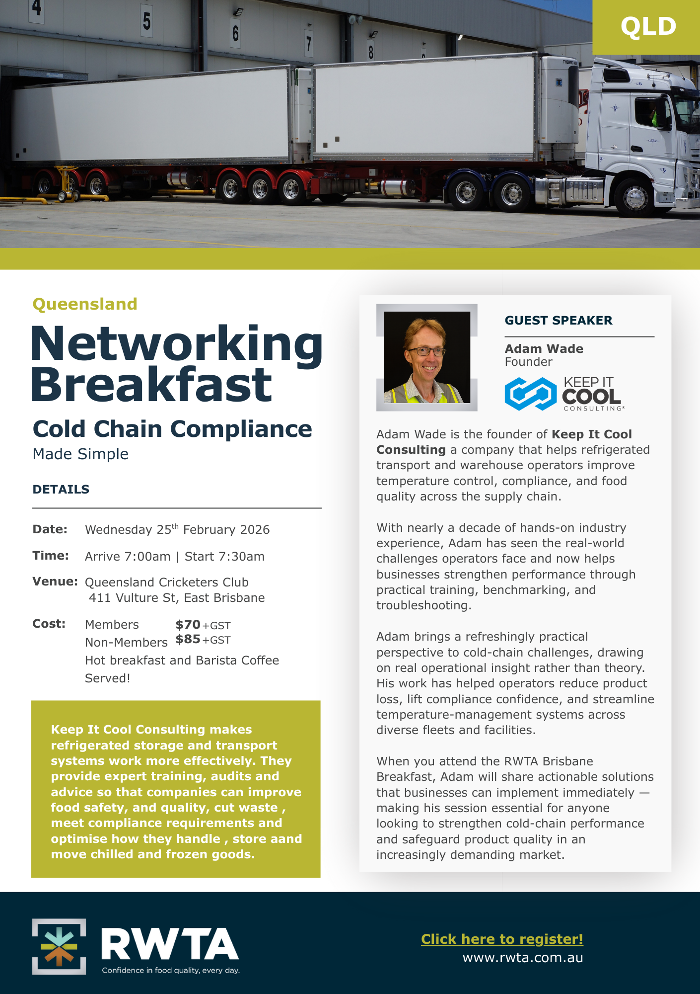 QLD Networking Breakfast: Cold Chain Compliance 
