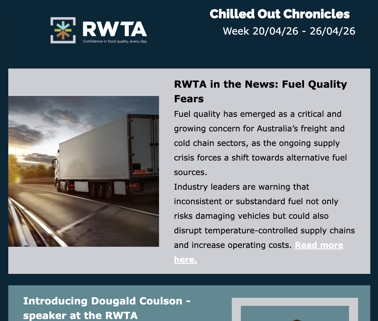 RWTA Chilled Out Chronicles | Week 20/04/26