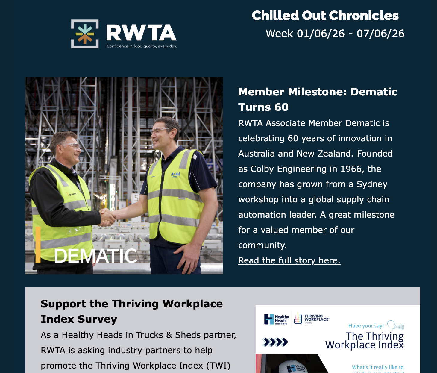 RWTA Chilled Out Chronicles | Week 1/06/26