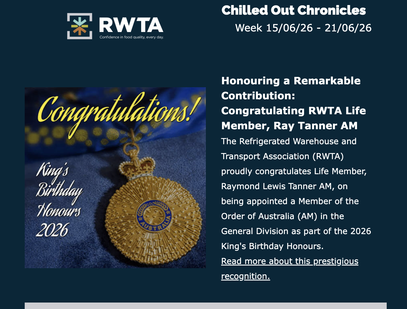 RWTA Chilled Out Chronicles | Week 15/06/26