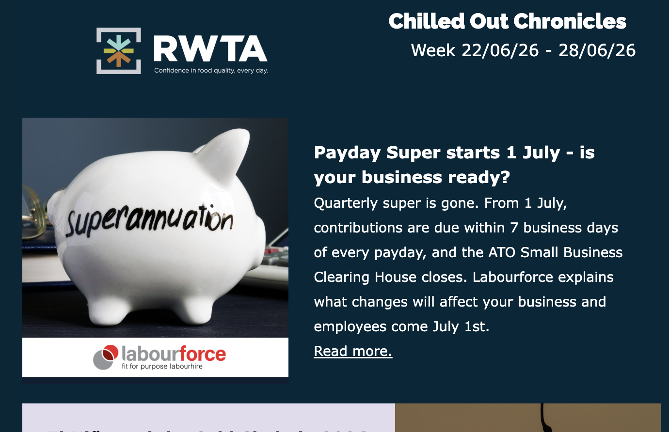 RWTA Chilled Out Chronicles | Week 22/06/26