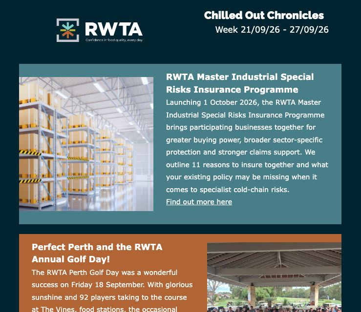 RWTA Chilled Out Chronicles | Week 21/9/26