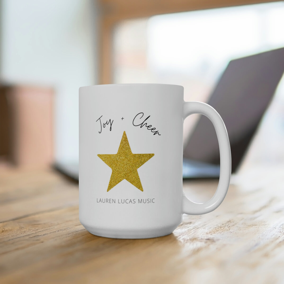 Joy + Cheer Ceramic Mug 15oz — Lauren Lucas