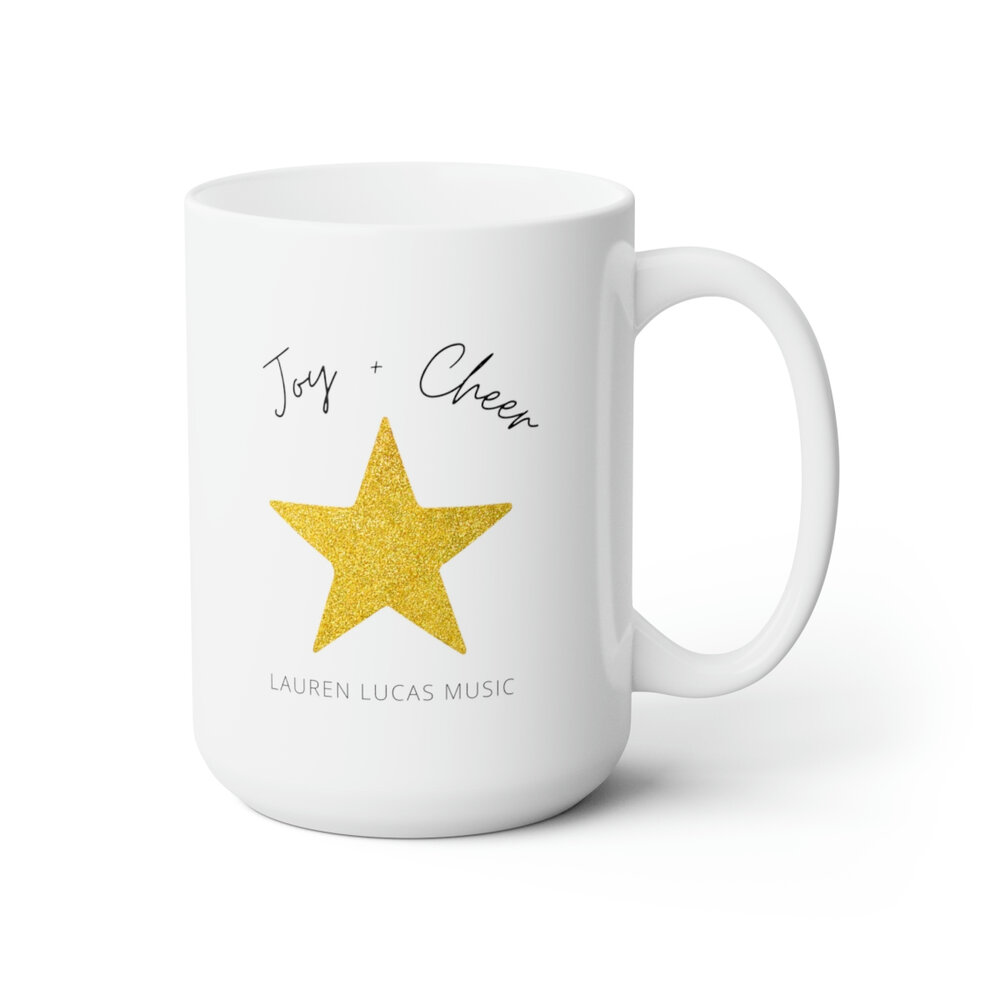 Joy + Cheer Ceramic Mug 15oz — Lauren Lucas