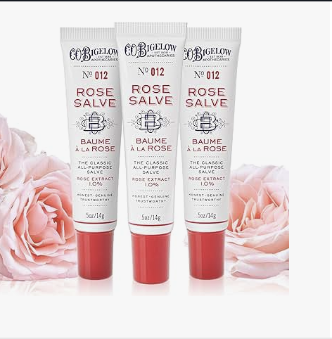 Rosebud Salve lip moisturizer in tin that doubles as natural lip tint
