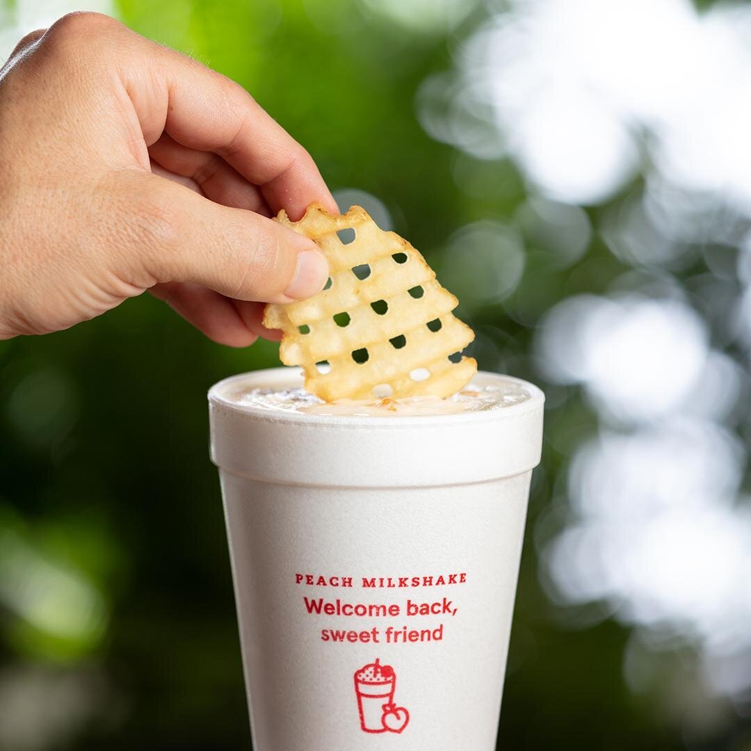 Sip or dip, there&rsquo;s no wrong way to enjoy a Peach Milkshake. How do you enjoy yours?